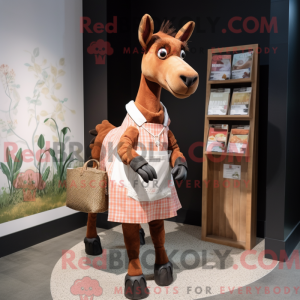 Rust Okapi mascotte kostuum...