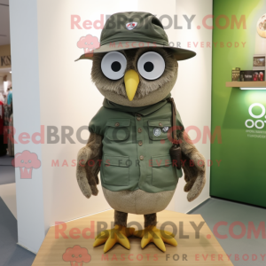 Olive Owl-mascottekostuum...