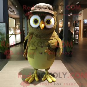 Olive Owl-mascottekostuum...