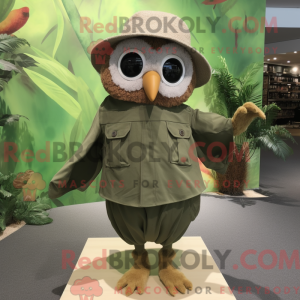 Maskottchenkostüm Olive Owl...