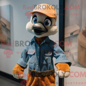 Rust Gosling maskot kostume...