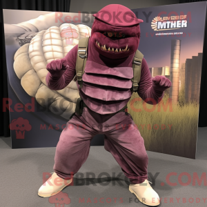 Maroon Trilobite mascot...