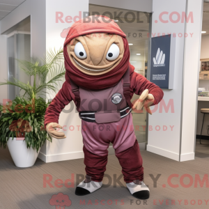 Maroon Trilobite mascot...