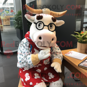 Hereford Cow maskot kostume...