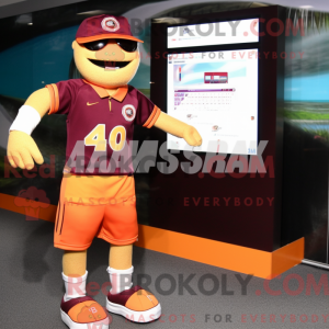 Maroon Orange mascot...