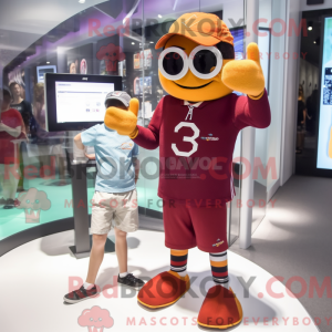 Maroon Orange mascot...