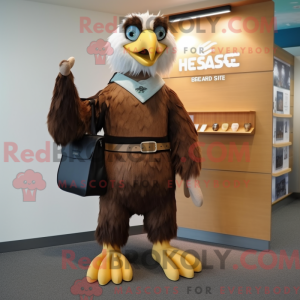 Brown Haast S Eagle maskot...