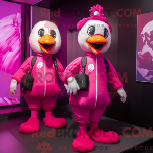 Magenta Swans mascot...