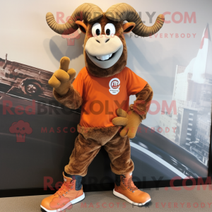 Rust Ram mascot costume...