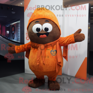 Rust Orange mascot costume...