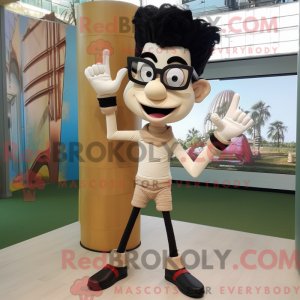 Beige Acrobat mascot...