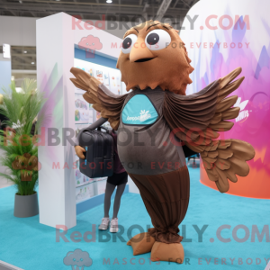 Brown Betta Fish mascot...
