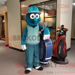 Teal Golf Bag Maskottchen...