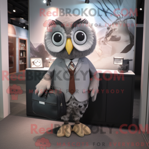 Gray Owl mascot costume...