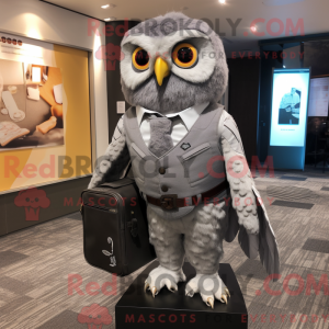 Gray Owl mascot costume...