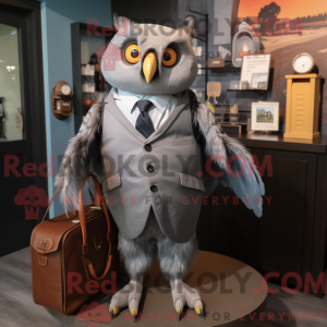 Gray Owl mascot costume...