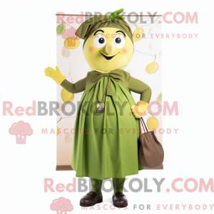 Olive Queen mascot costume...