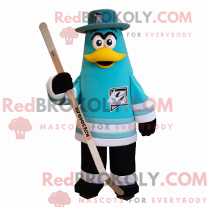 Turquoise Ice Hockey Stick...