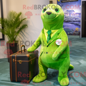 Lime Green Seal maskot...