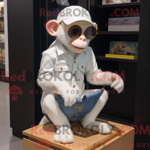 Maskotka White Monkey w...