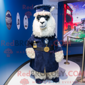 Navy Llama mascot costume...