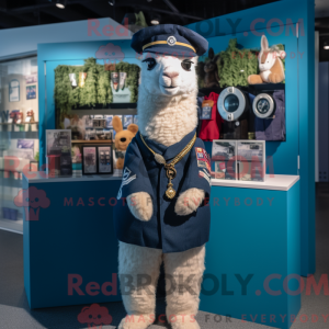 Navy Llama mascot costume...