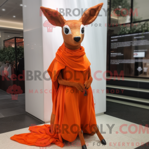 Orange Roe Deer mascot...