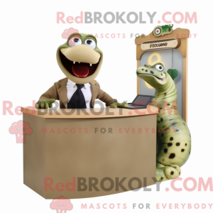 Oliven Titanoboa maskot...