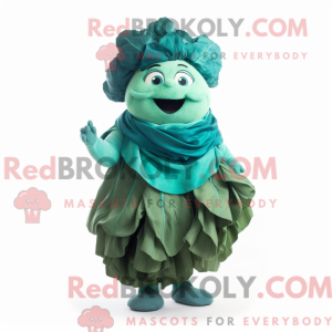 Teal Cabbage máscara...