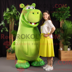 Postava maskota Lime Green...
