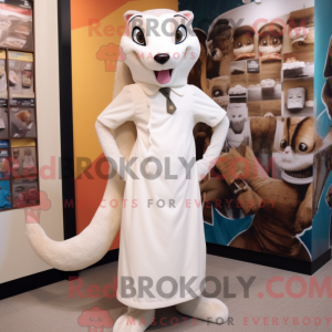 Creme Weasel maskot kostume...