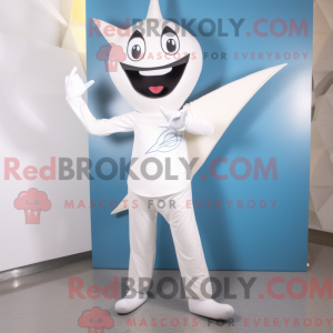 White Ray mascottekostuum...