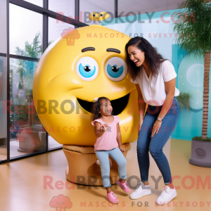 Yellow Donut mascot costume...
