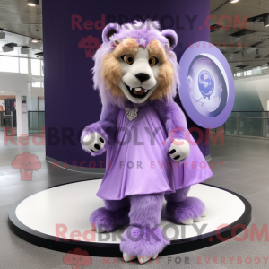Lavender Smilodon mascot...