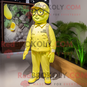 Disfraz de mascota de limón...