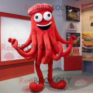 Red Fried Calamari mascot...
