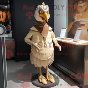 Beige Tyrkiet maskot...