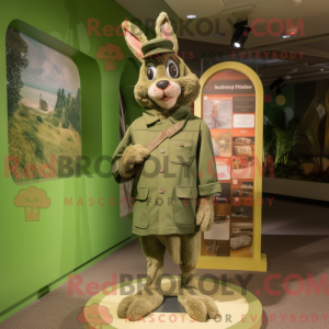 Olive Rabbit maskot...