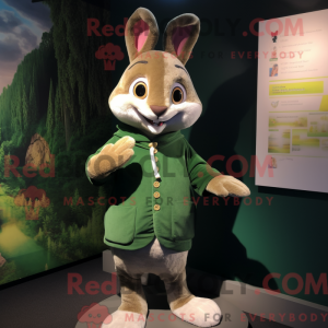 Olive Rabbit maskot...