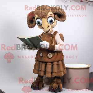 Brown Ram-maskotdraktfigur...