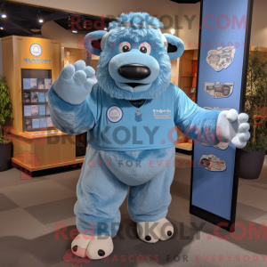 Sky Blue Bison mascot...