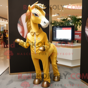Maskottchenkostüm Gold...