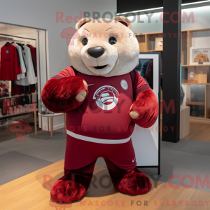 Maroon Seal mascottekostuum...