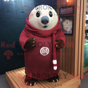 Maroon Seal mascot costume...