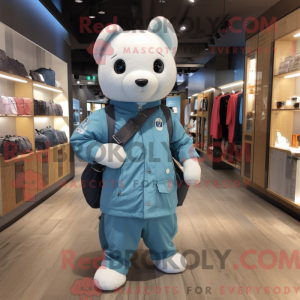 Sky Blue Ermine mascot...