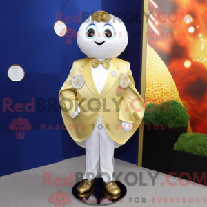 Gold Oyster mascot costume...
