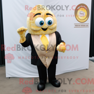 Gold Oyster maskot kostume...