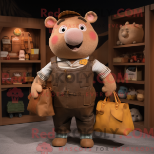 Postava maskota Brown Sow...