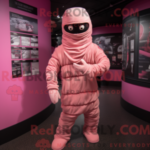 Rosa Mummy-maskotdraktfigur...