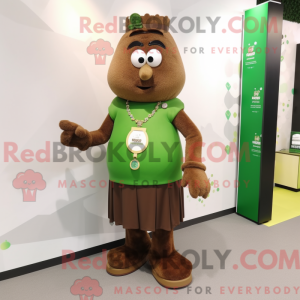 Brown Green Beer mascot...